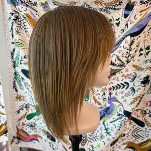 HOW by Tabitha Coffey Dark Blonde Mid Length Heat Friendly Wig! Wide Front Lace